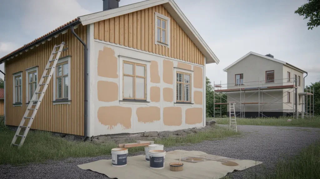 fasadm lning i juni v derf nster f rarbete kostnad och rot avdrag guide f r villa gare och brf